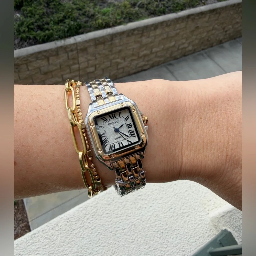 Panthere Classic Square Two-Tone Watch